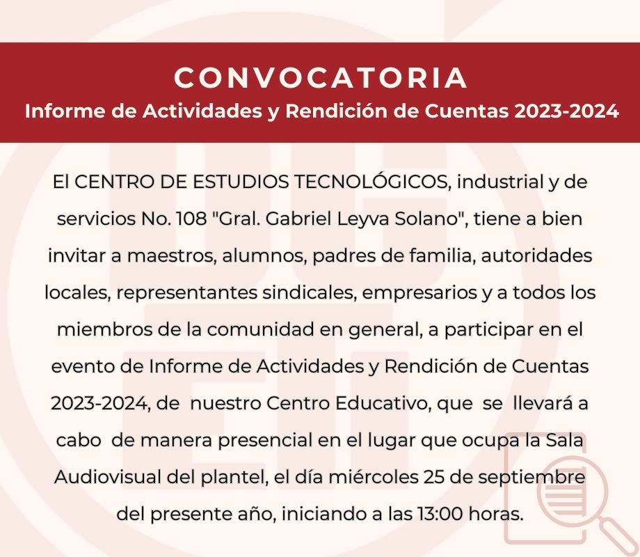 Informe de actividades y rendición de cuentas 2023-2024